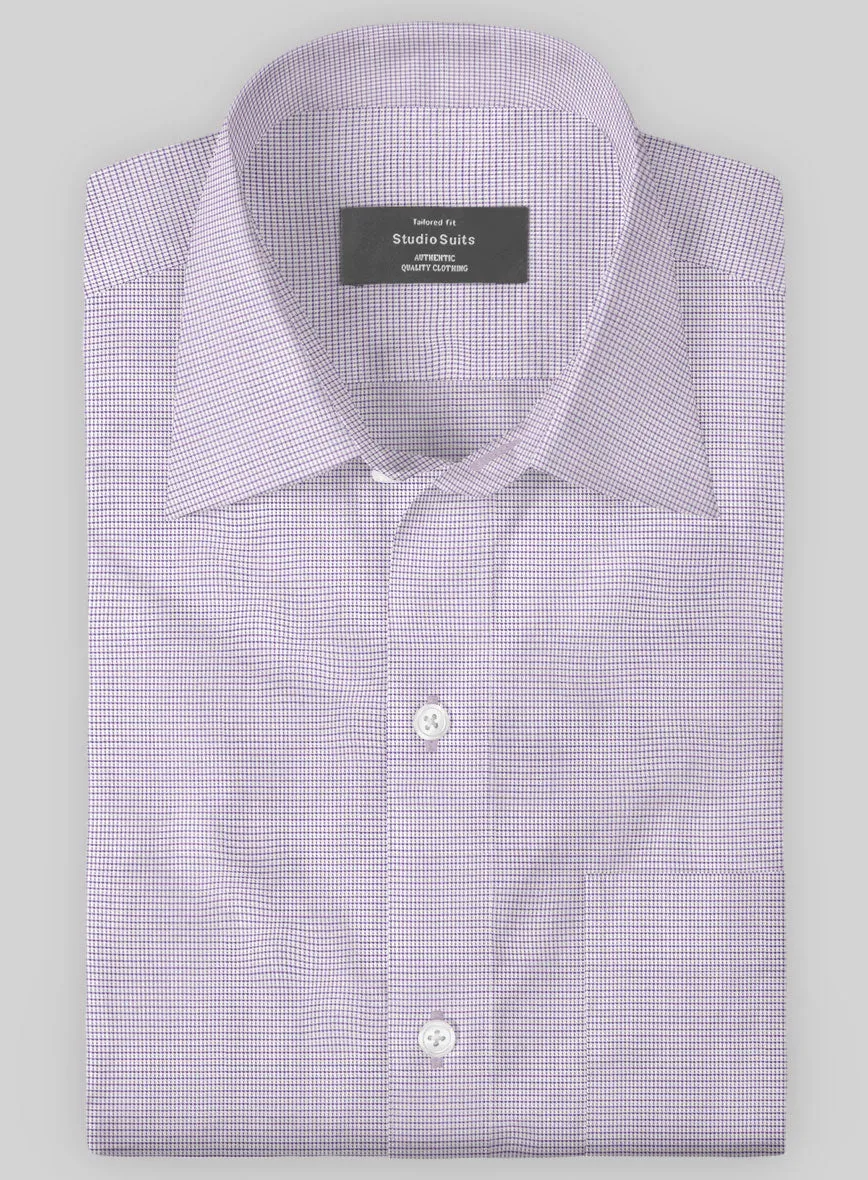 Italian Purple Grid Shirt