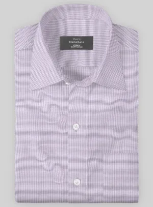 Italian Purple Grid Shirt