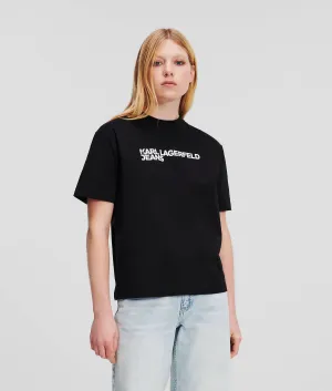 Karl Lagerfeld Logo Regular Fit T-shirt | Black