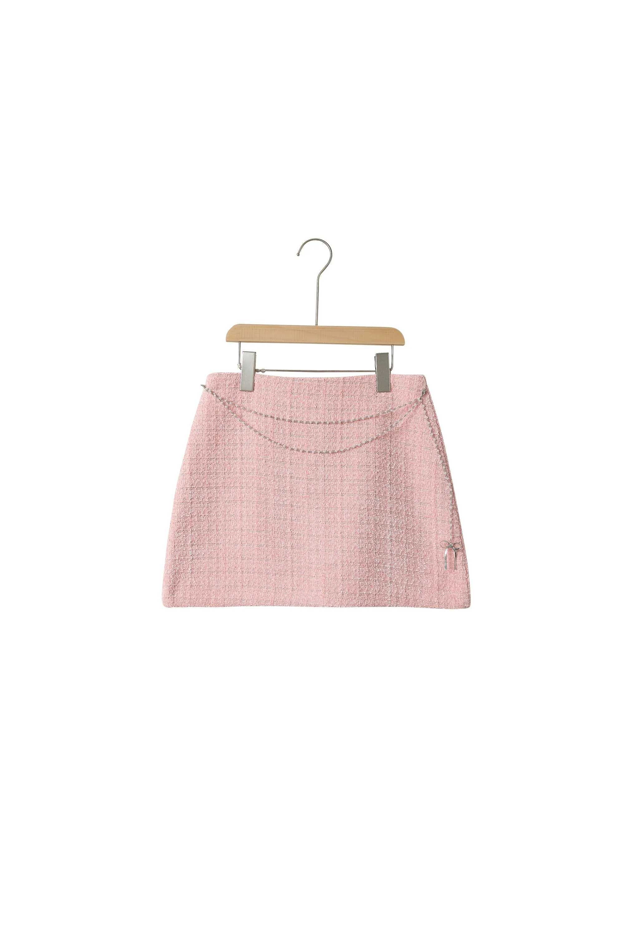 Karly Tweed Mini Skirt w/Chain