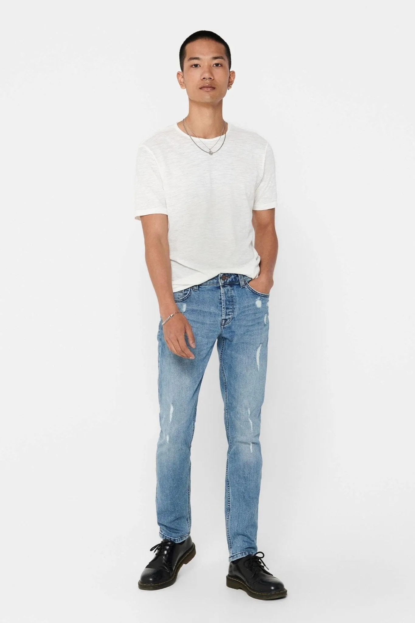 Loom Slim Fit Can Jeans - Blue Denim