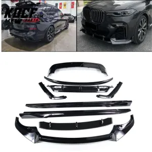 M-Tech Gloss Black Body Kit ABS Plastic Material Front Splitter Lip Rear Diffuser Side Skirts For Bmw X7 G07 2019 