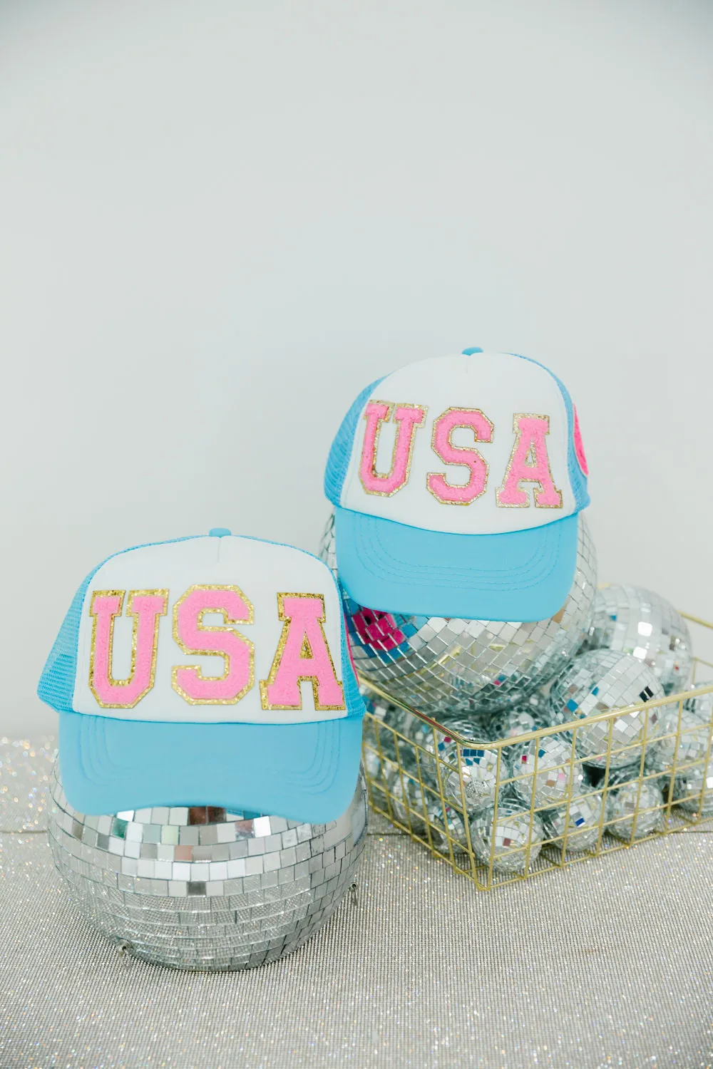 MINI KIDS PINK USA TRUCKER HAT