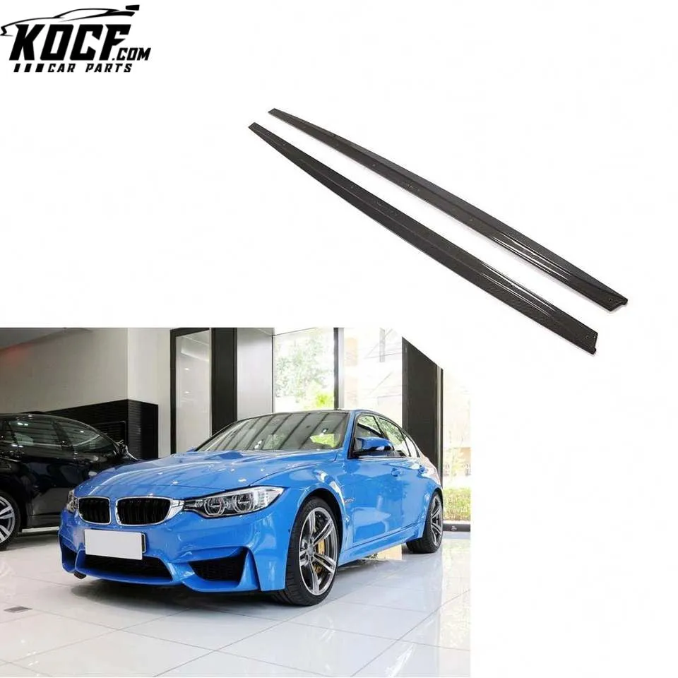 Modify Luxury 3 Series F80 Carbon Fiber Car Side Sills for BMW F80 M3 Base Sedan 4-Door 2014-2019