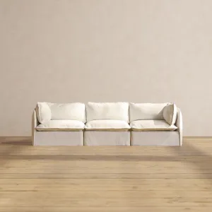 Modular Performance 3-Seater in Mousse | Relaxed Blend