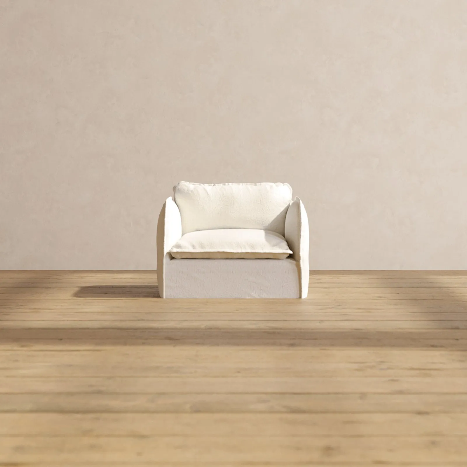 Modular Performance Armchair in Mousse | Relaxed Blend