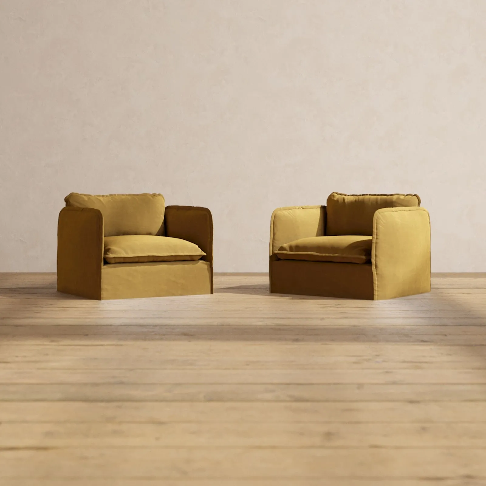 Modular Performance Armchair Set in Toffee | Relaxed Blend