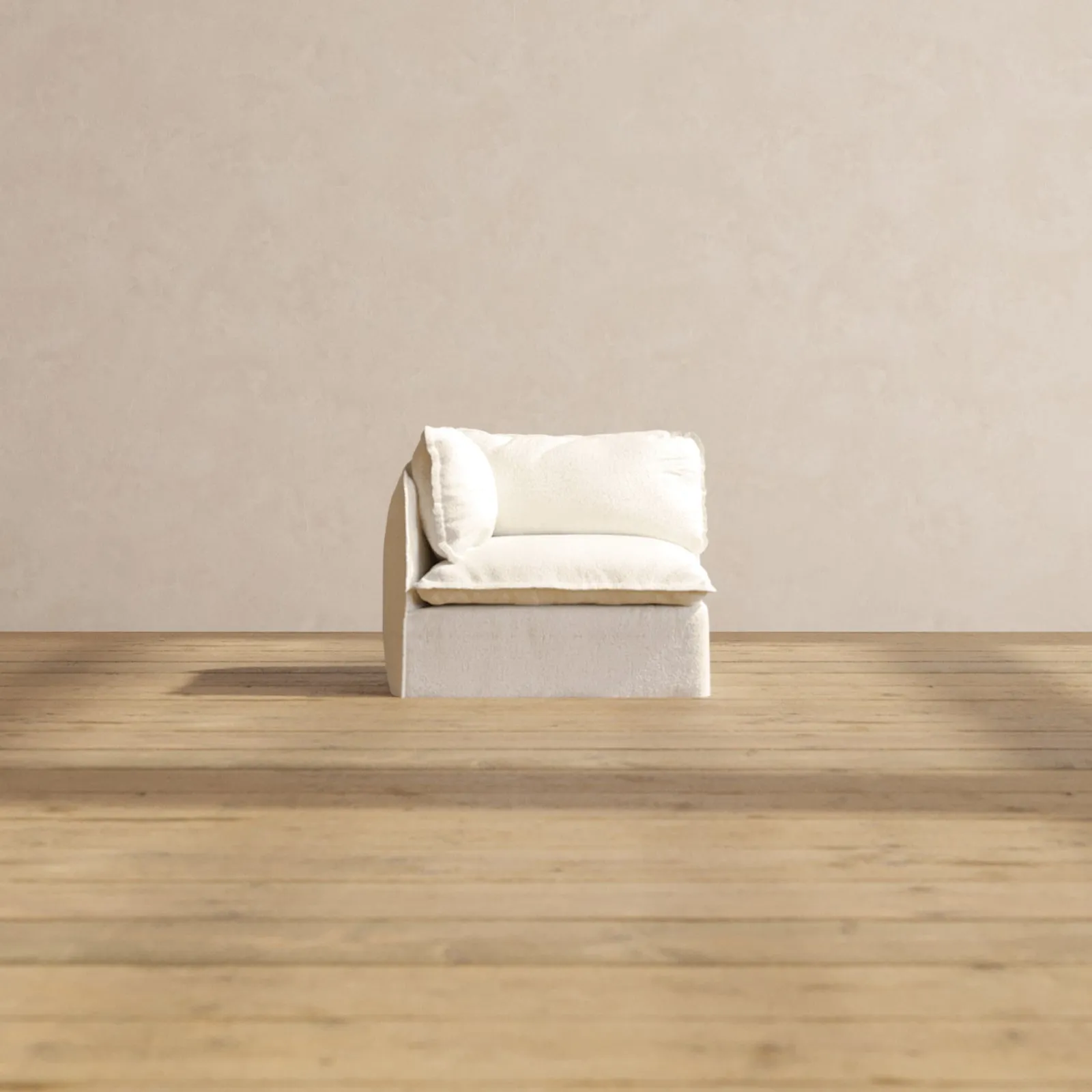 Modular Performance Corner Chair in Mousse | Relaxed Blend