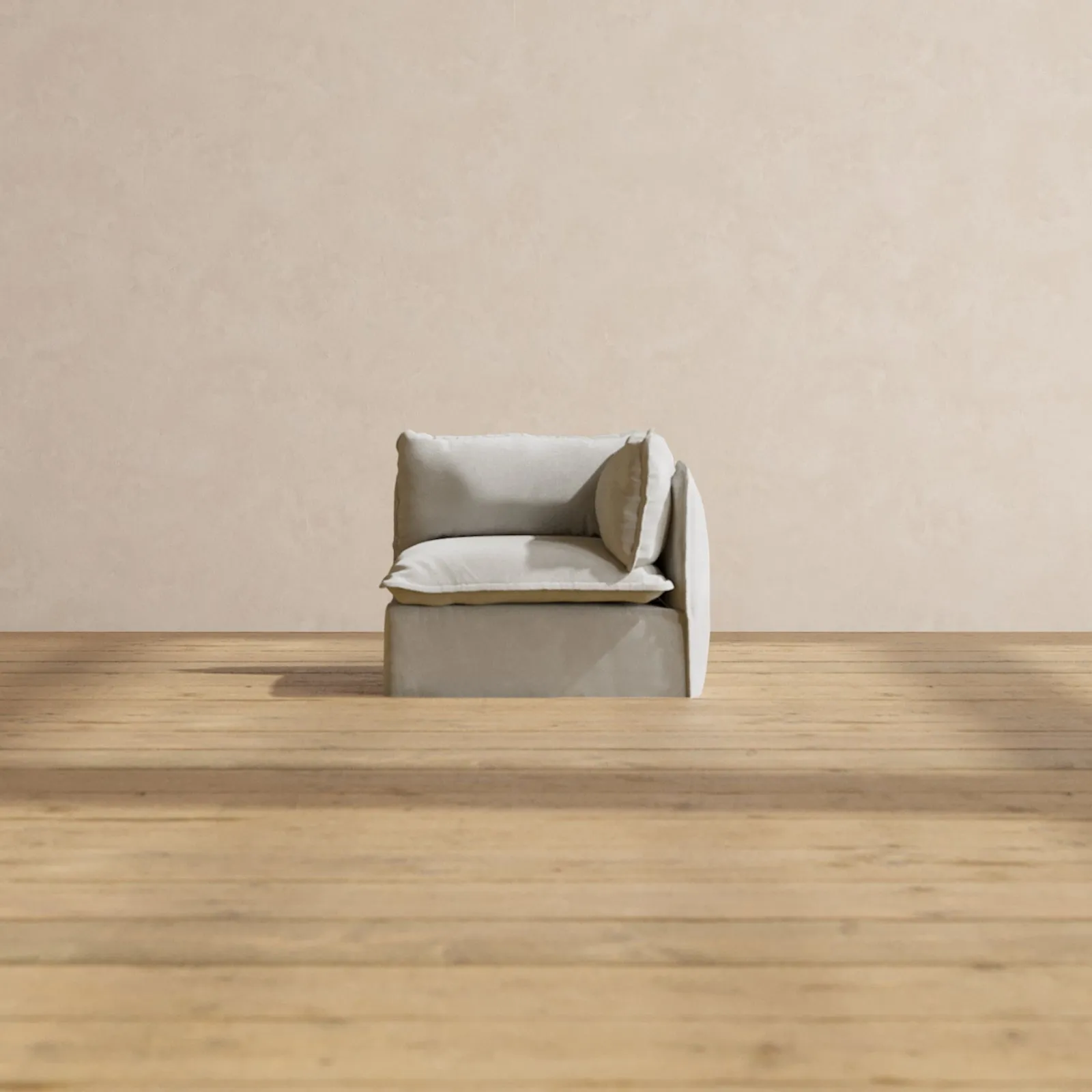 Modular Performance End Chair in Cloud | Relaxed Blend