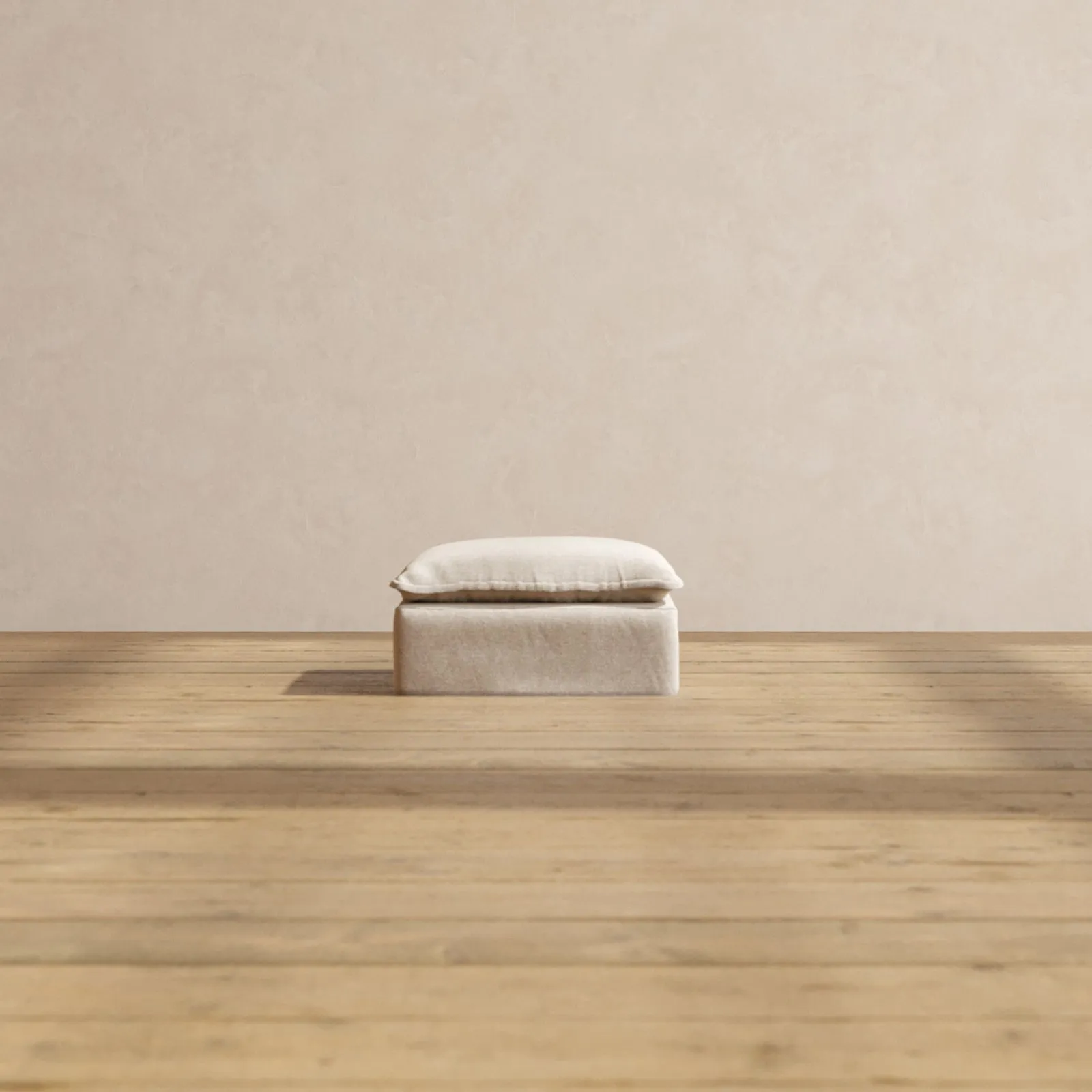 Modular Performance Ottoman in Oat | Relaxed Blend