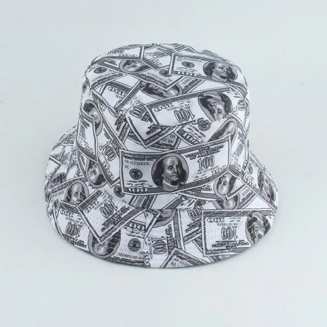 Mushroom Printed Foldable Bucket Hat Beach Sun Hats Streetwear Hat