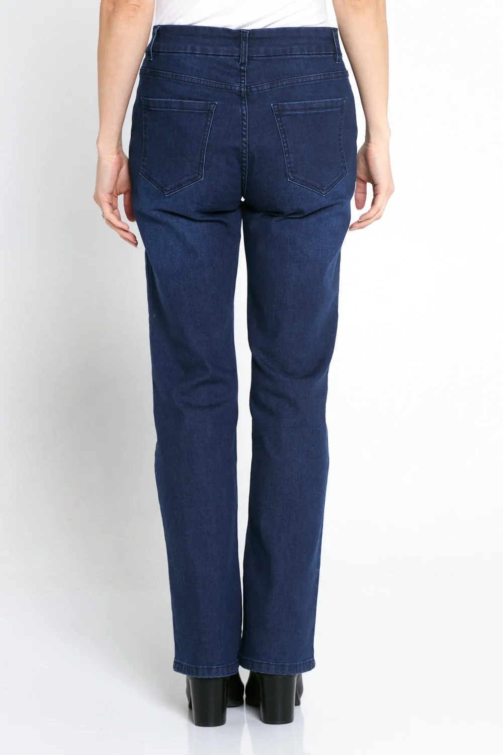 Orientique Wide Leg Jeans - Dark Denim