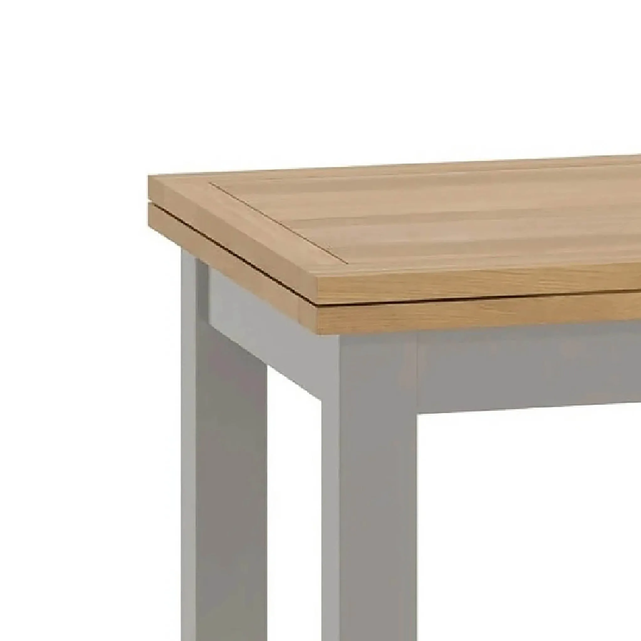 Padstow Grey Lift Top Drawleaf Table 120-200cm