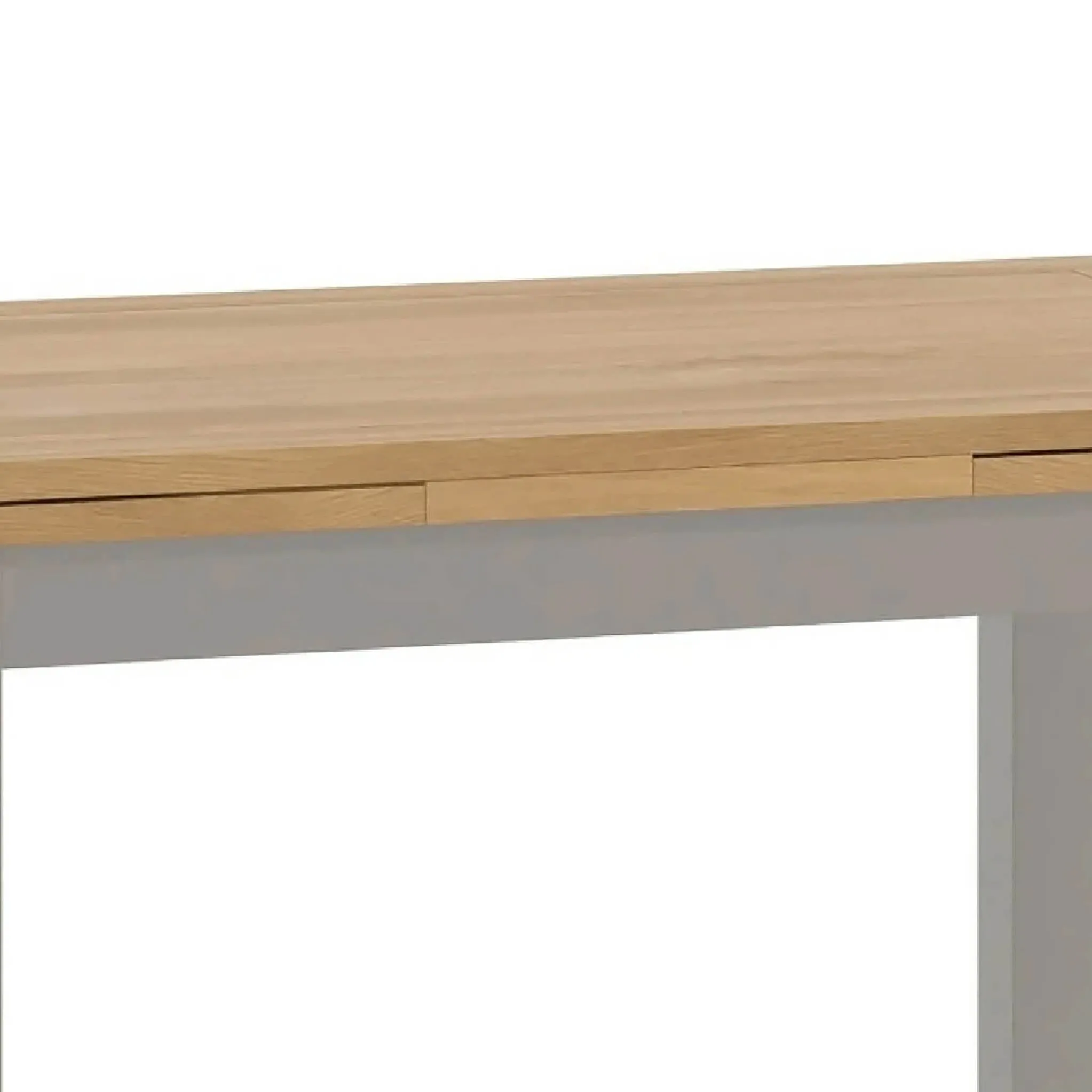 Padstow Grey Lift Top Drawleaf Table 120-200cm