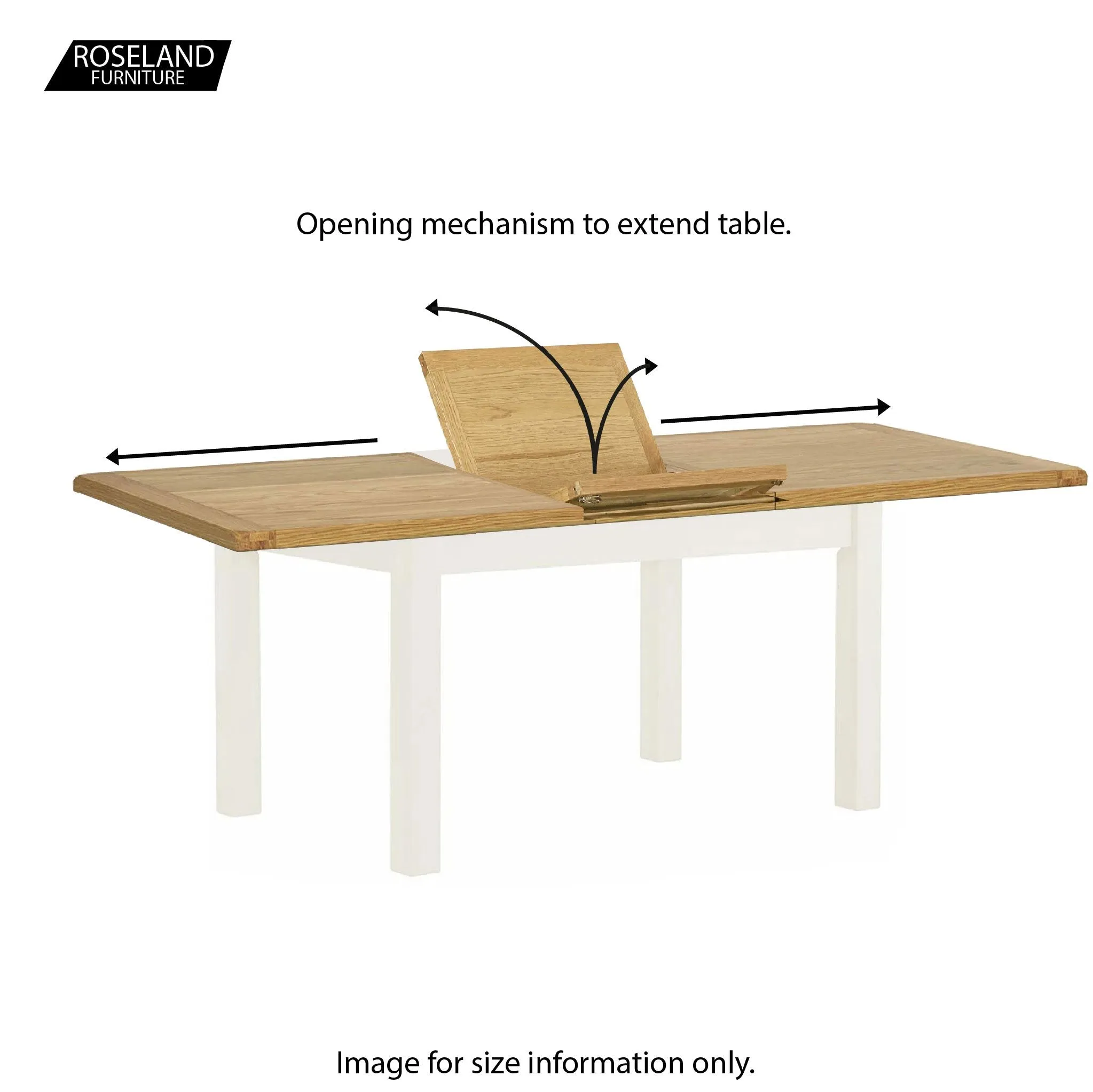 Padstow White 140-180cm Extending Table