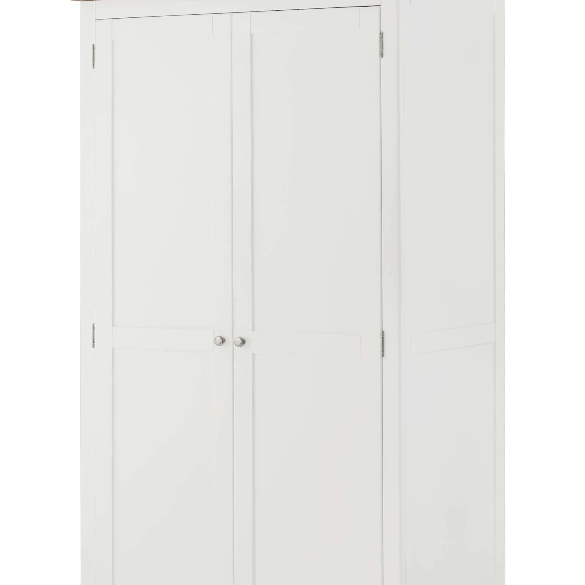 Padstow White All-Hanging Double Wardrobe