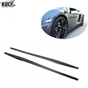 SP style carbon fiber side skirts for Lamborghini GALLARDO LP550 LP560 LP570