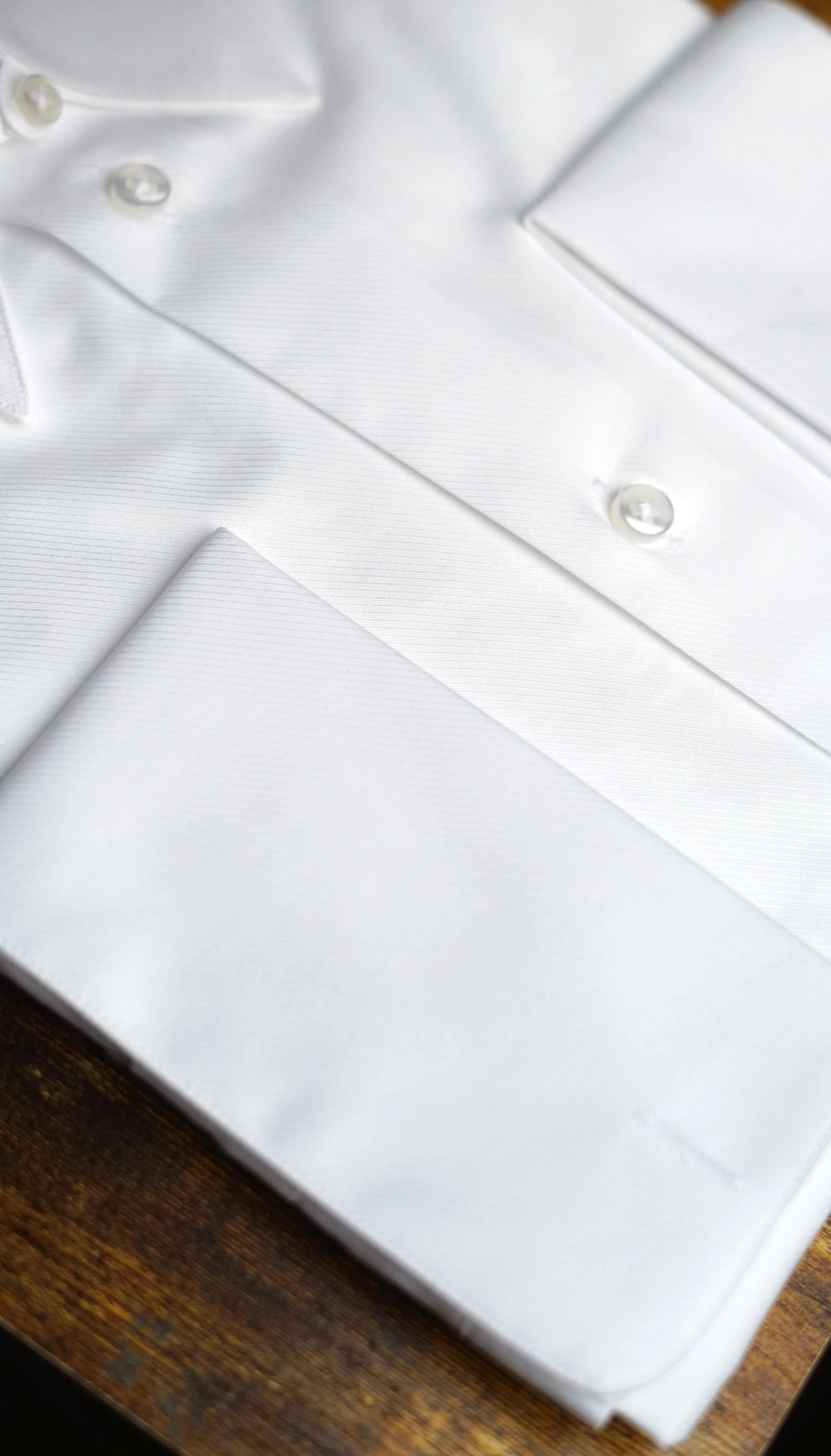 Spear Point Tab Collar Twill Dress Shirt