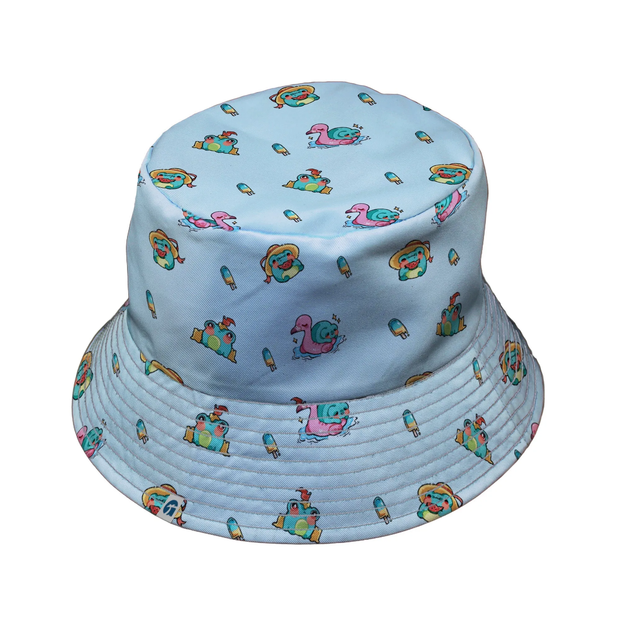 Summer Frogs Anime Bucket Hat