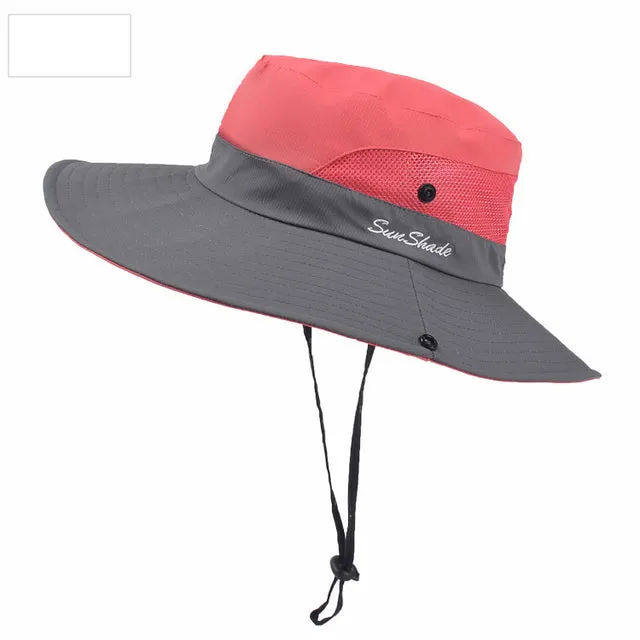 Summer Hat for Women UV Protection Sun Bucket Hat Wide Brim Hat