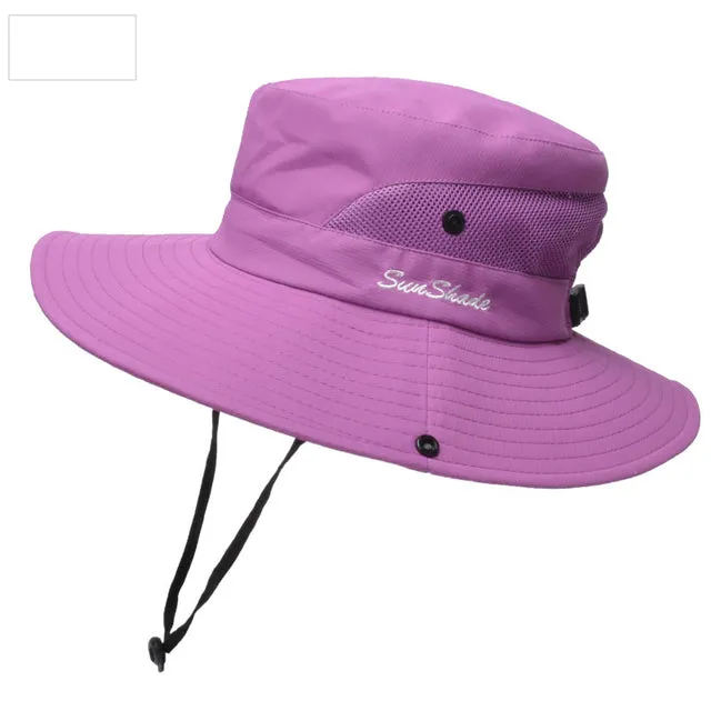 Summer Hat for Women UV Protection Sun Bucket Hat Wide Brim Hat