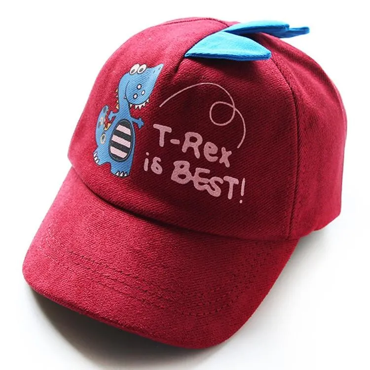 ''T-REX IS BEST'' DINOSAUR KIDS HATS Cap Outdoor Sun Hat Adjustable