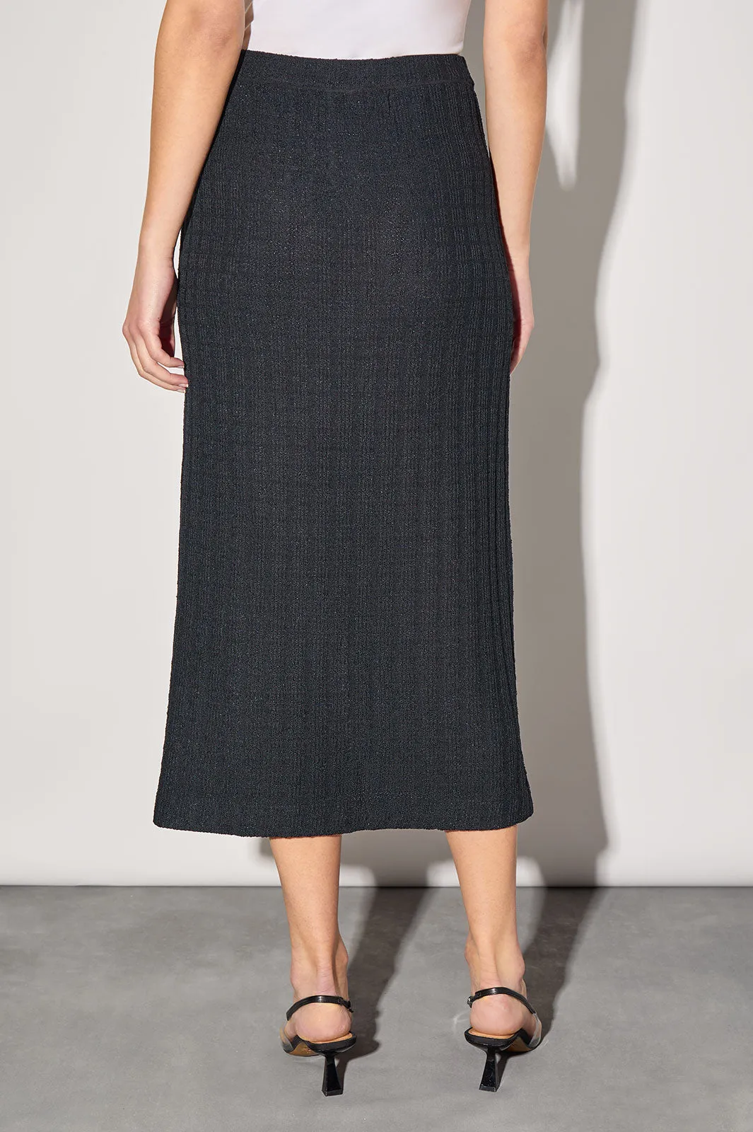 Textured Knit Maxi Skirt