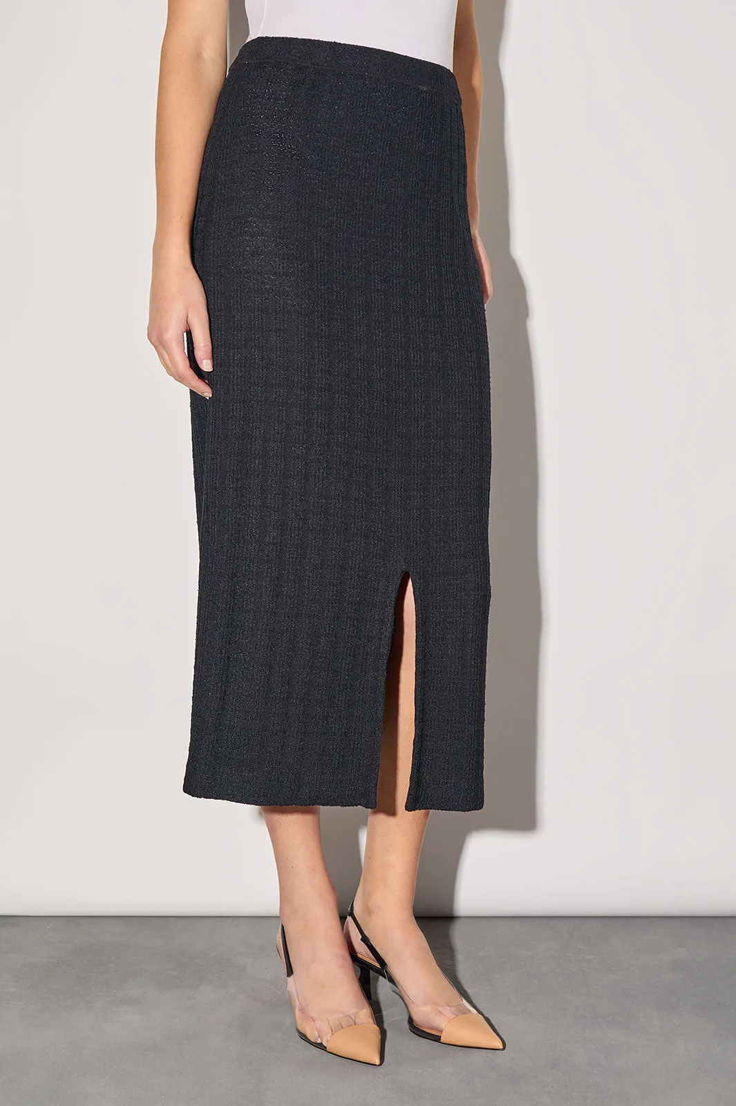 Textured Knit Maxi Skirt