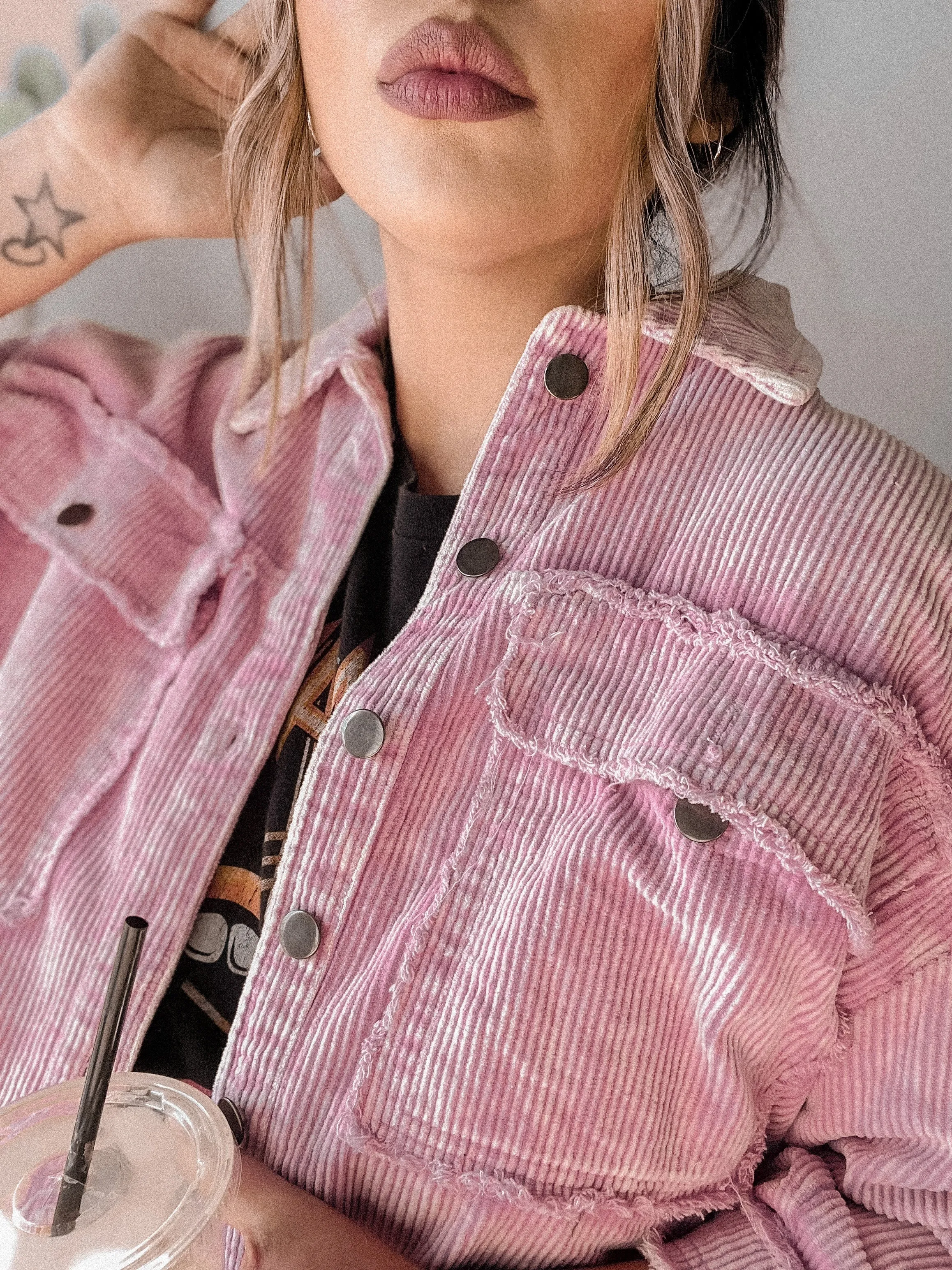 the cool Barbie corduroy cropped jacket *ONLY SM LEFT*