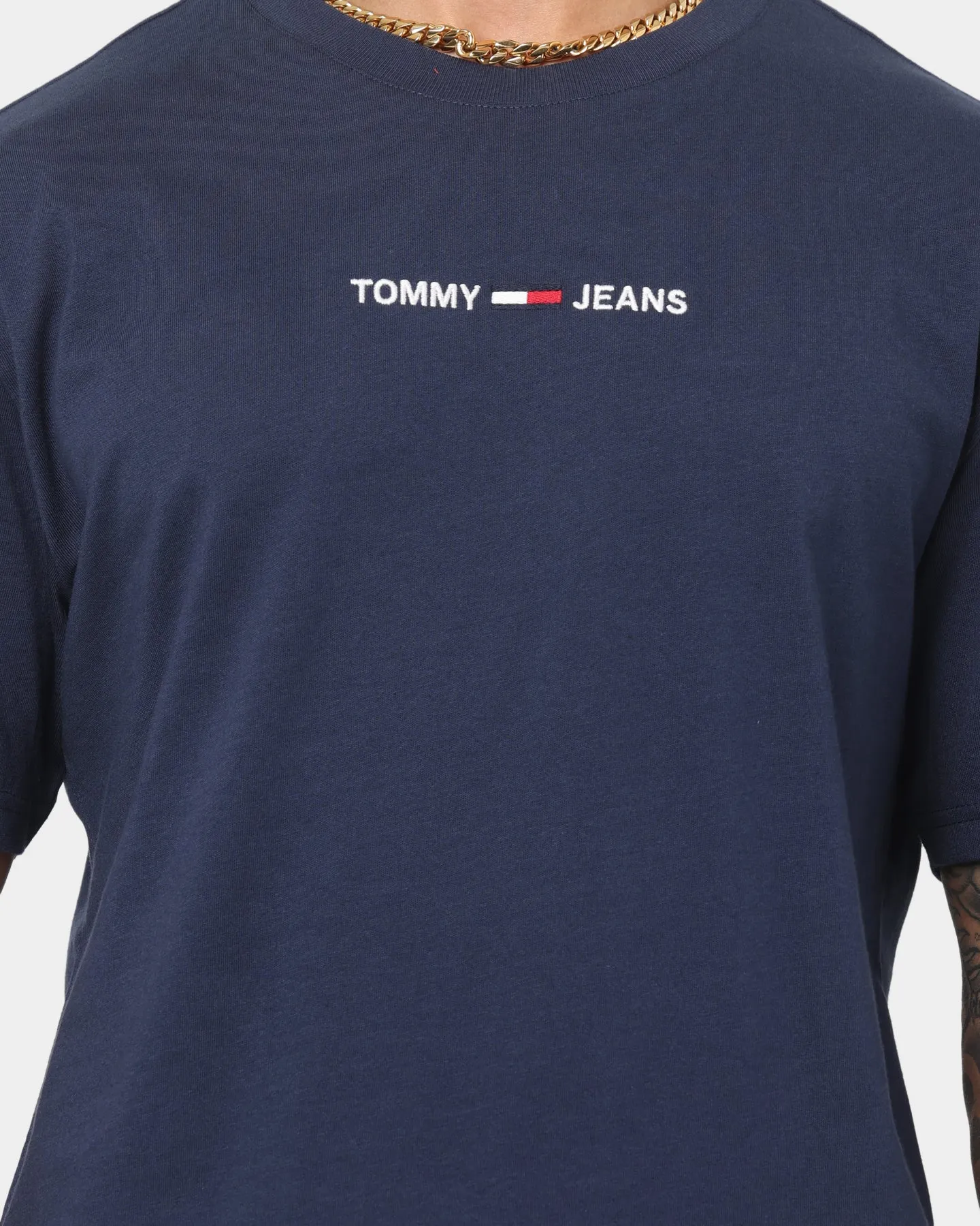 Tommy Jeans Small Text T-Shirt Twilight Navy