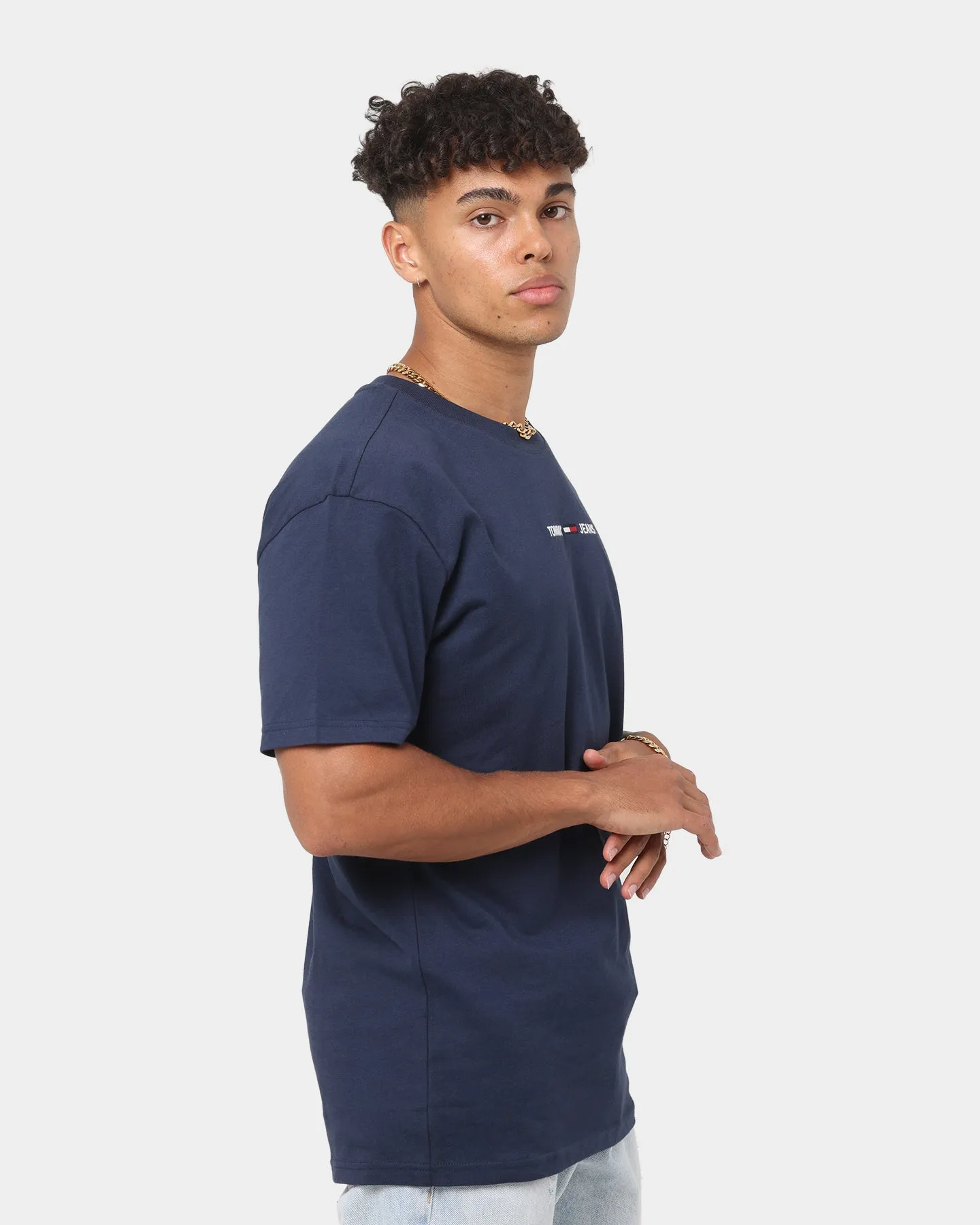 Tommy Jeans Small Text T-Shirt Twilight Navy