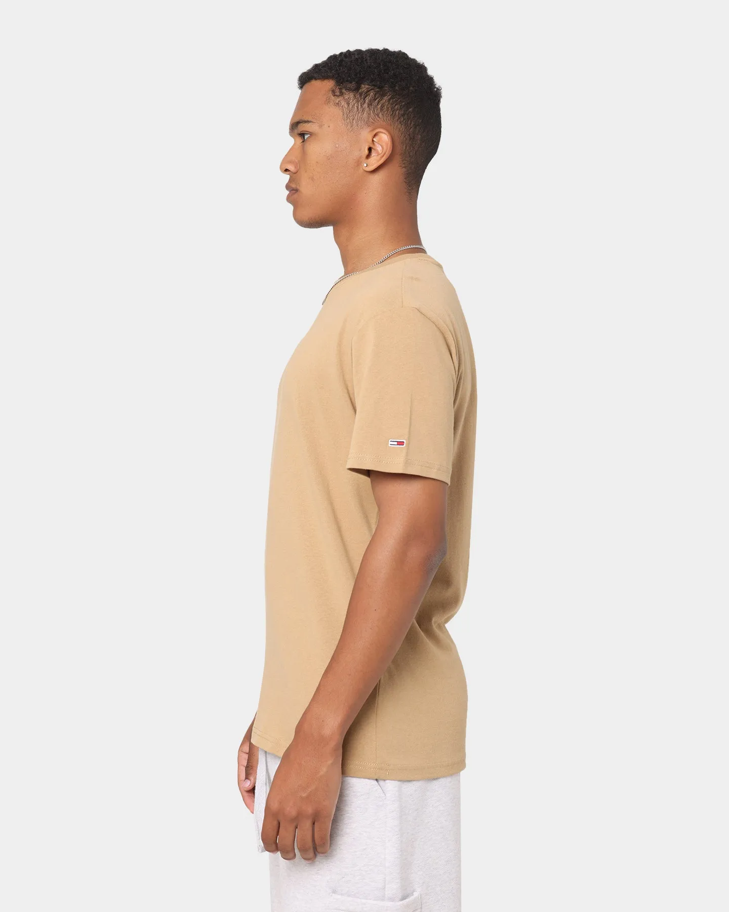 Tommy Jeans Tiny Circle Logo T-Shirt Classic Khaki