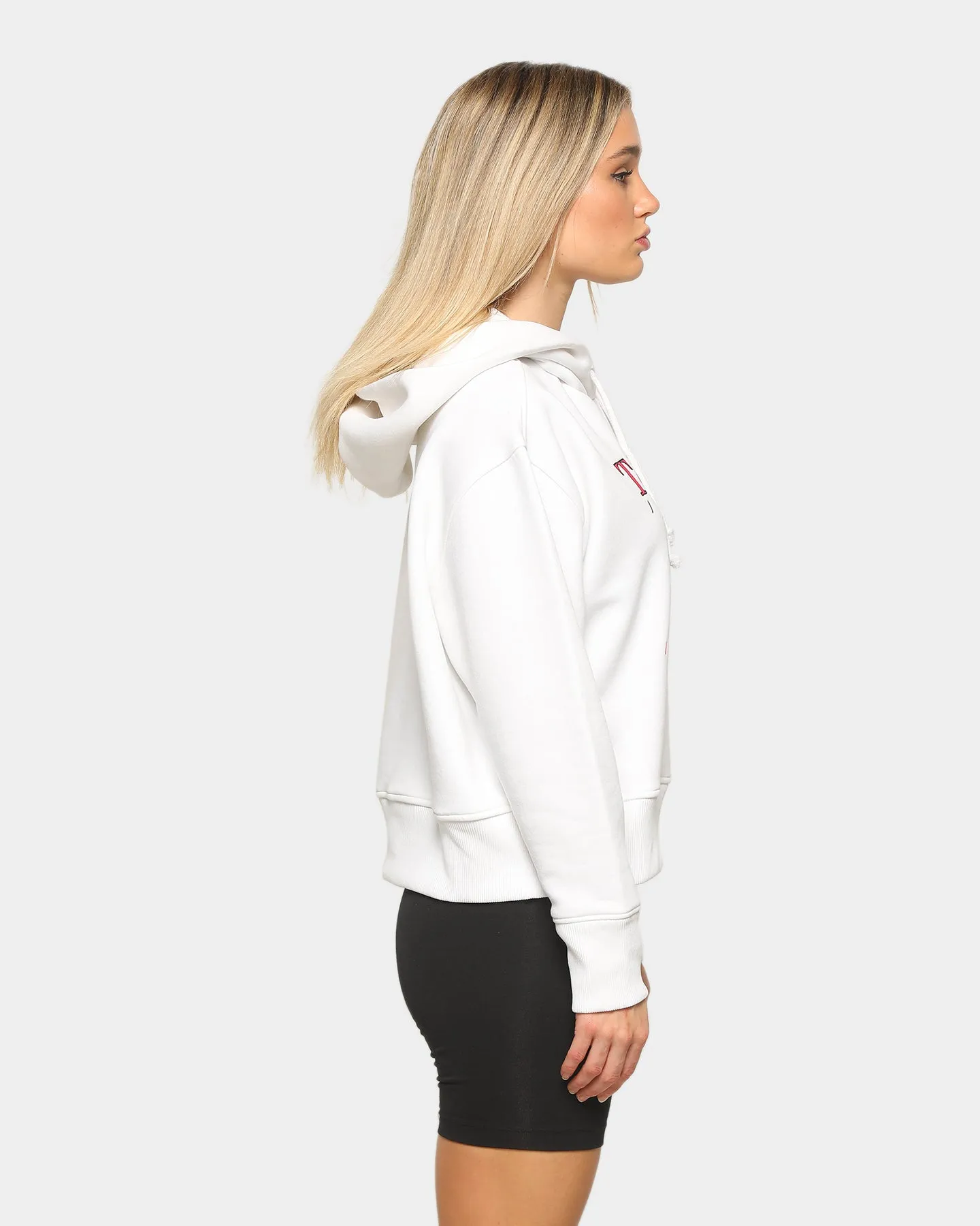 Tommy Jeans Women's Outdoor Logo Hoodie Classic White