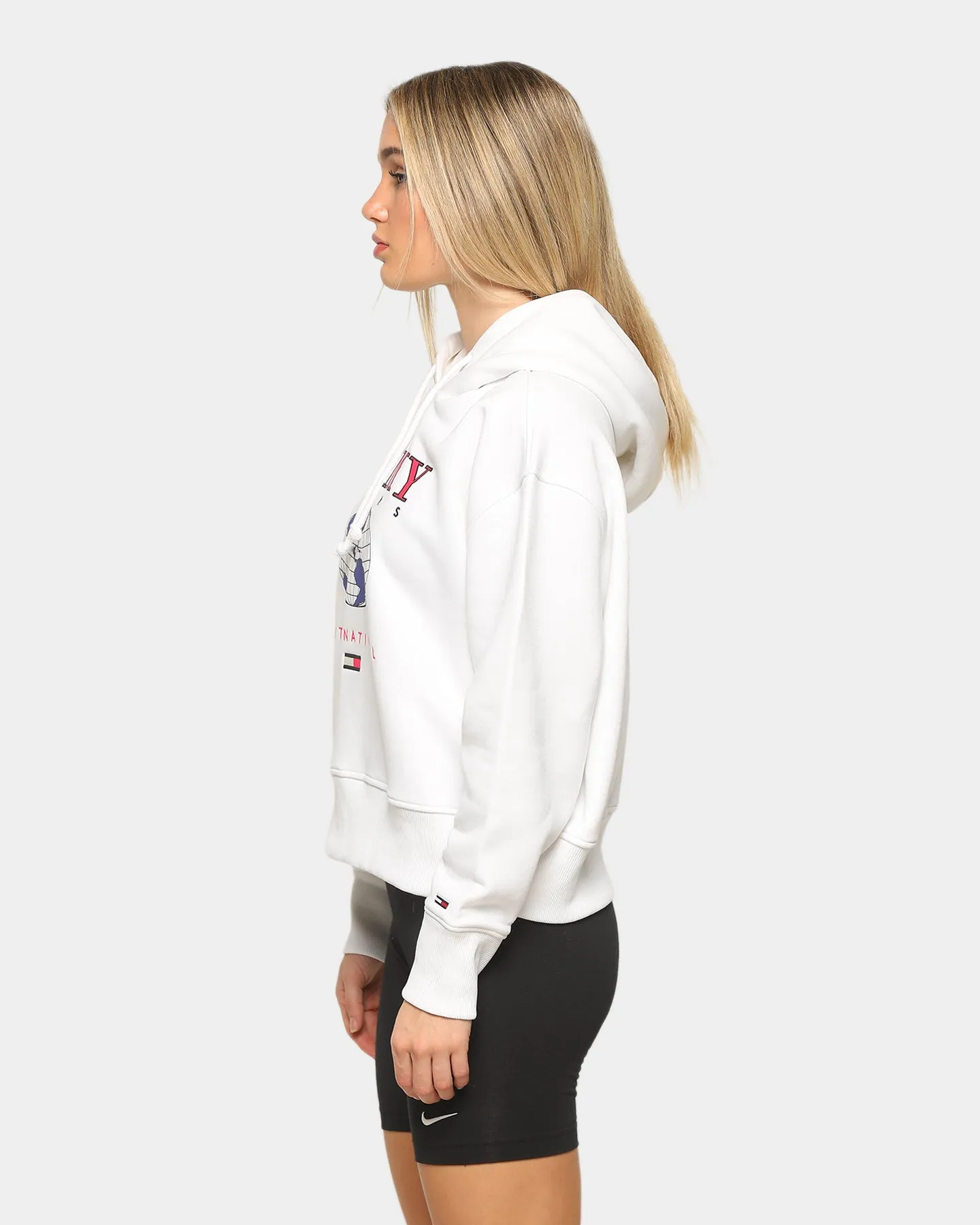 Tommy Jeans Women's Outdoor Logo Hoodie Classic White