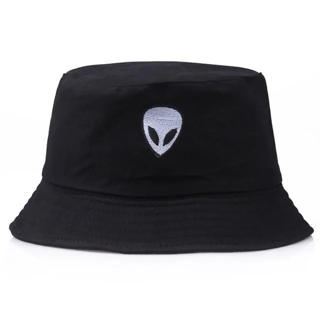 Unisex Embroidery Foldable Bucket Hat Summer Hat Streetwear Bucket Cap