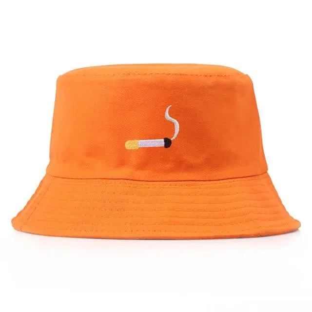 Unisex Embroidery Foldable Bucket Hat Summer Hat Streetwear Bucket Cap