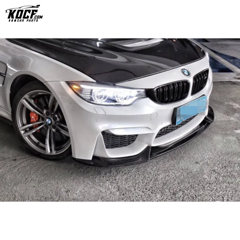 VA Style Carbon Fiber Front Bumper Lip Splitter Spoiler For BMW F8X M3 M4