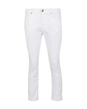 White Classic Design Jeans