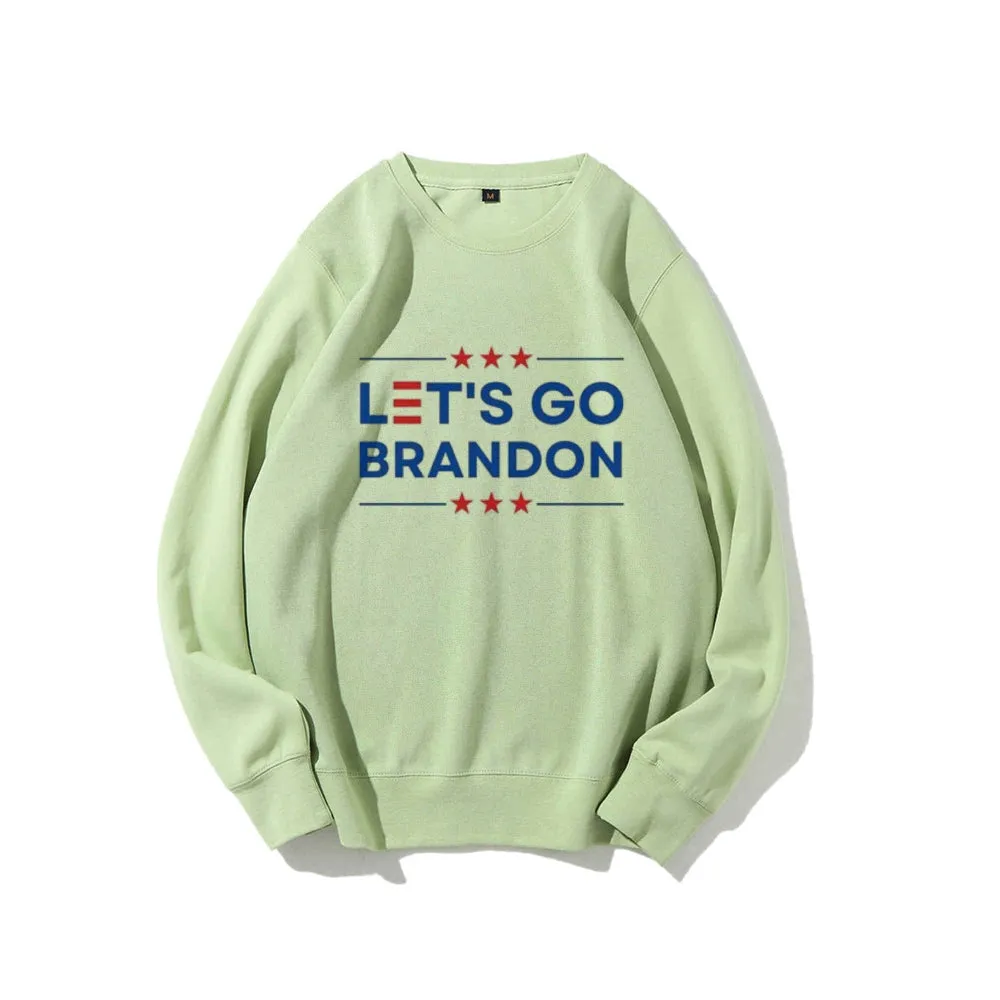 Women Let's Go Brandon Graphic Sweatshirts