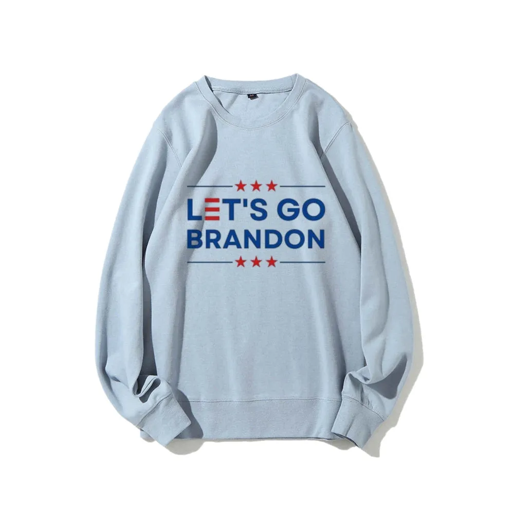 Women Let's Go Brandon Graphic Sweatshirts