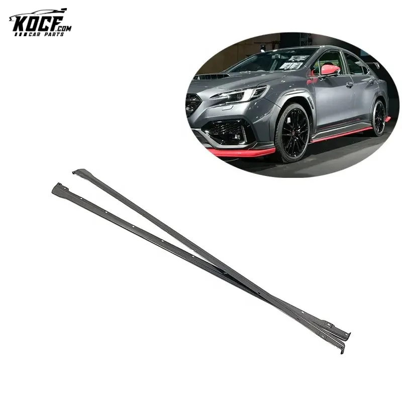 WRX S4 OEM Sti-P style Carbon Fiber Side Skirts Rocker Panel For 2022 Subaru